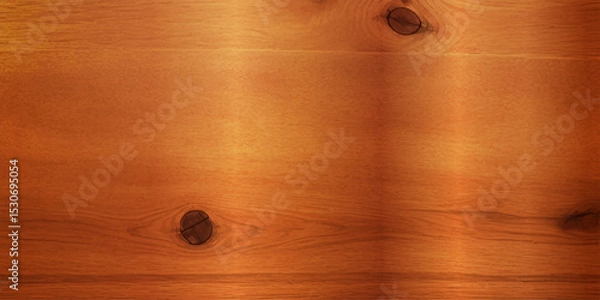 Obraz "A Polished Close-Up of Brown Wood with High Gloss Lacquer, Featuring a Smooth, Reflective Finish and Visible Natural Grain, Perfectly Combining Warmth and Retro Sophistication"
