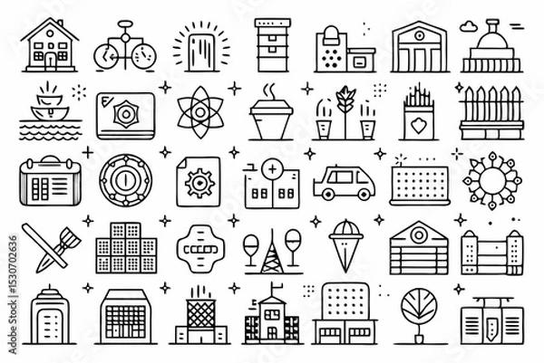 Fototapeta seamless pattern with houses