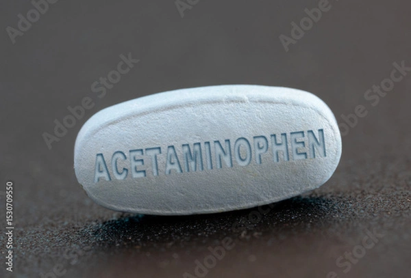 Fototapeta Acetaminophen A pain reliever and fever reducer commonly