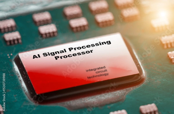 Fototapeta AI Signal Processing Processor Specialized ICs that enhance