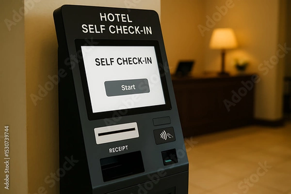 Obraz Hotel self check-in machine