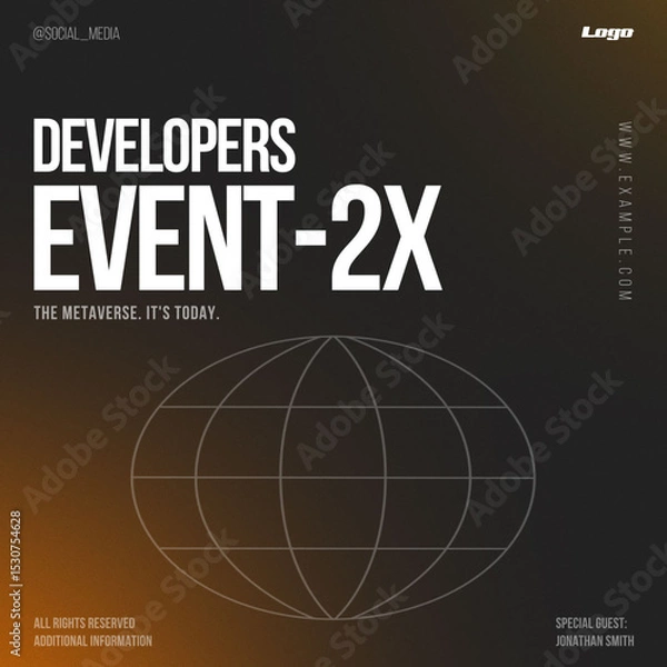 Fototapeta Event Gradient Post 02