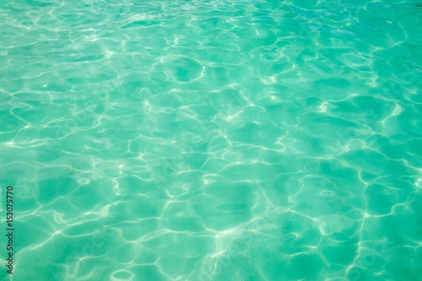 Fototapeta Close up Emerald water sea nature texture and background