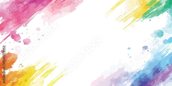 Fototapeta Distressed Warning Stripes