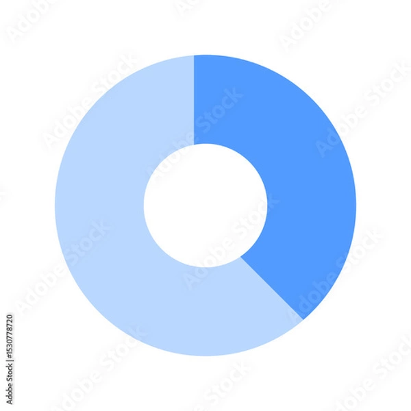 Fototapeta donut chart duotone icon