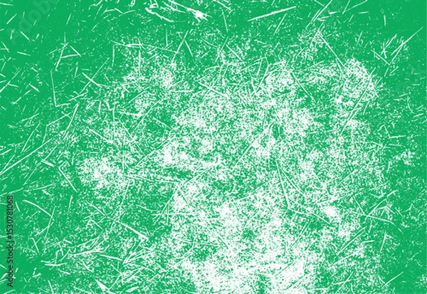 Fototapeta Green texture with white scratch marks grungy background design with rough grunge elements for abstract creative graphics