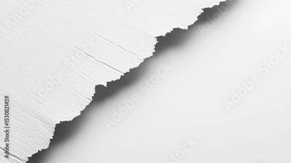Fototapeta Sustainable action eco-friendly white recycled kraft paper cardboard surface for packaging solutions
