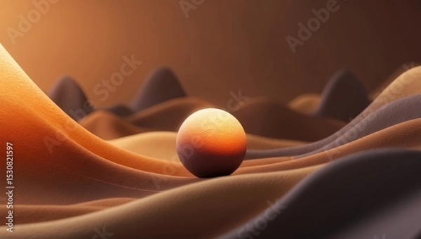 Fototapeta A gradient of warm COLORS, shifting from a bright, golden hue at the top to a deep, rich brown at the bottom.