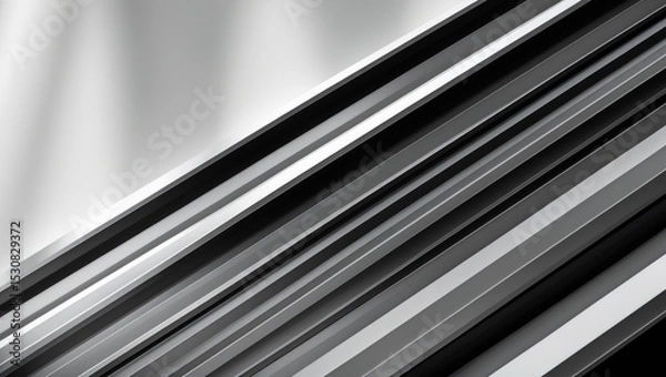 Fototapeta Black striped wall background featuring abstract white striped geometric wallpaper with vertical and horizontal lines.