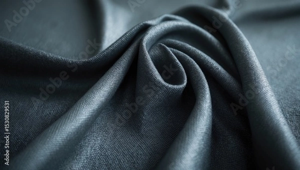 Fototapeta Dark knitted texture background featuring black striped knitted fabric.