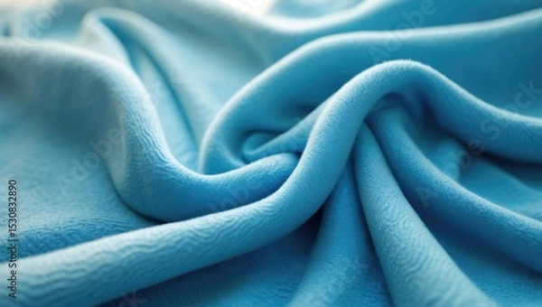 Fototapeta Aspect ratio 1:1 close-up of slush fabric for background texture design.