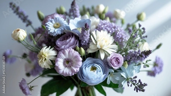 Obraz A close-up of a bouquet of flowers.