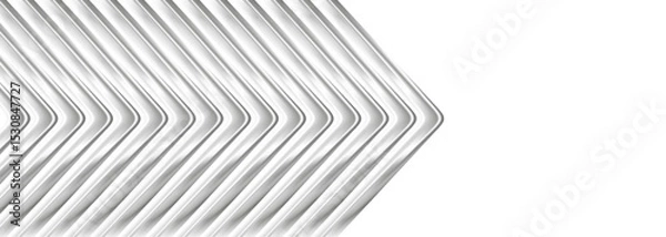 Obraz Grey metallic glossy arrows abstract tech geometric background. Vector graphic banner design
