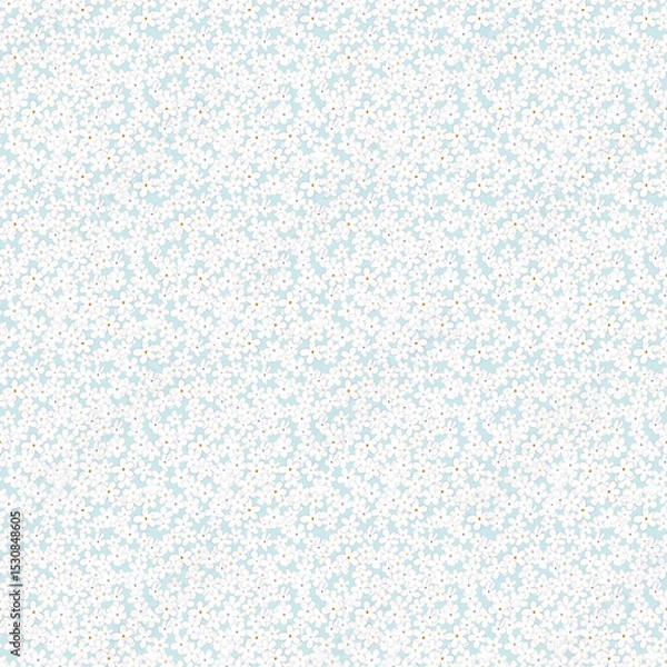 Fototapeta Forget-me-nots seamless pattern