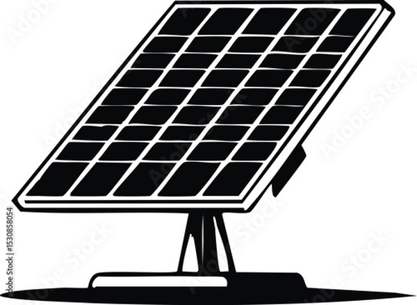 Obraz Solar Panel Icon Vector Art - Renewable Energy Technology