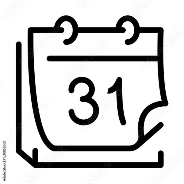 Obraz Sketchy Calendar 31