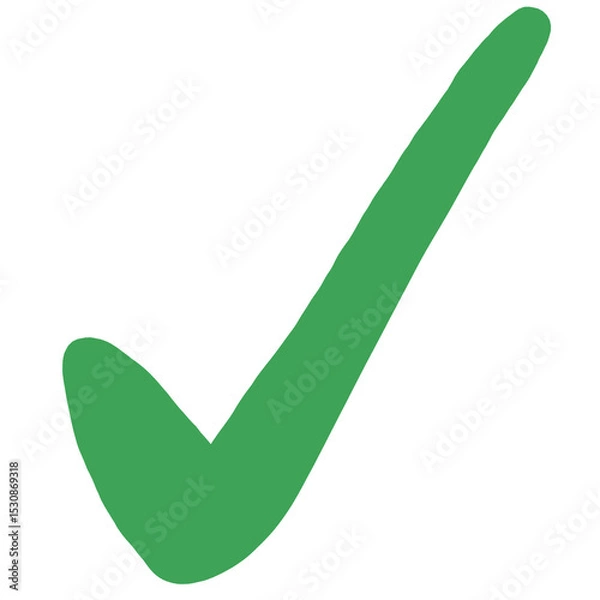 Obraz green check mark