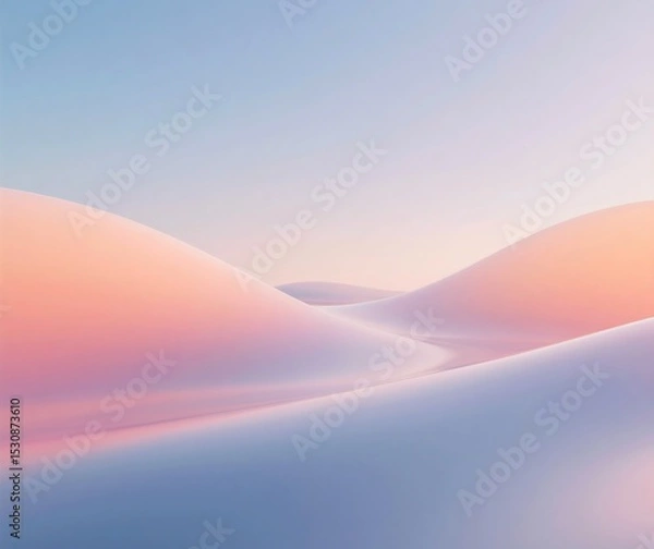 Fototapeta Soft pastel blue gradient background generative ai image, minimalist, futuristic
