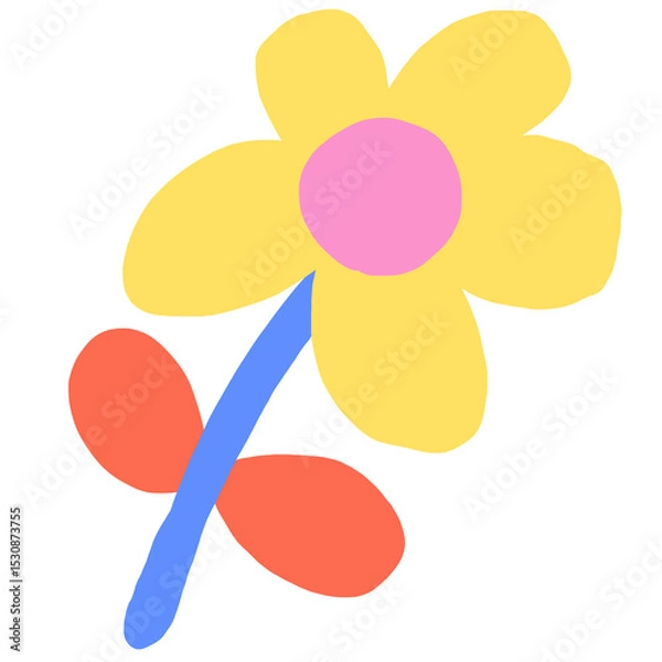 Obraz cute yellow flower