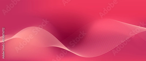 Fototapeta Banner background. Red soft gradations. Wave effect style. Memphis background. Premium design. Vector illustration.