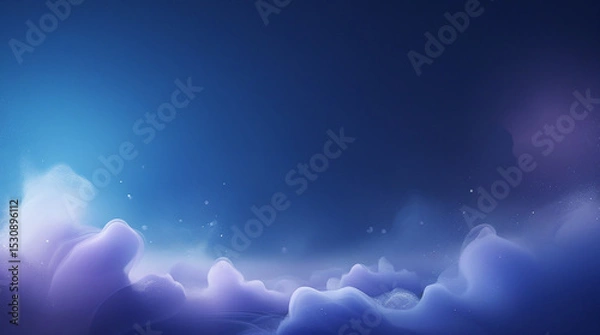 Fototapeta  Cool Tone Abstract Backdrop Swirls and Blurs
