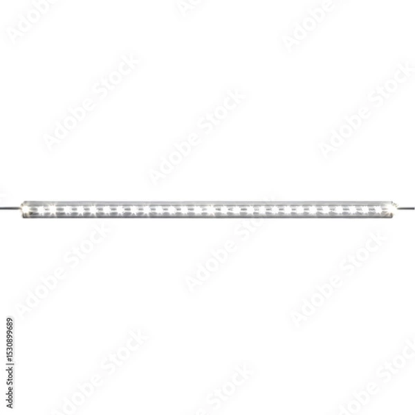 Fototapeta Illuminating LED Light Bar: A sleek, modern LED light bar shines brightly, showcasing the elegance and efficiency of advanced lighting technology, perfect for design, illumination.