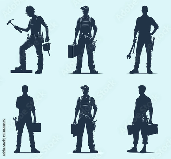 Obraz profession silhouette vector