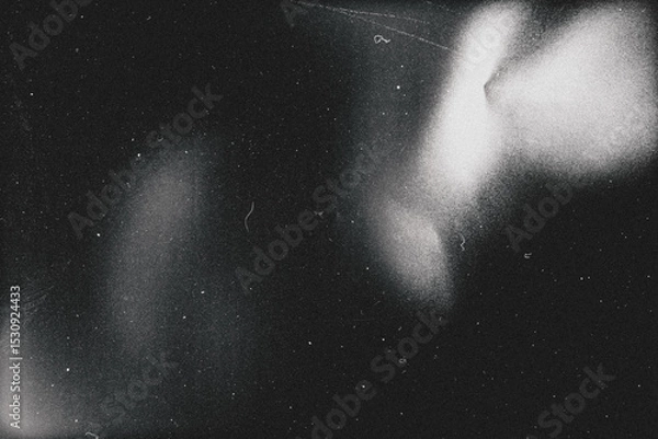 Fototapeta retro film overlay effect with scratch dust and light leaks,retro grain noisy film distressed texture light leak flare on black background,Black and white background