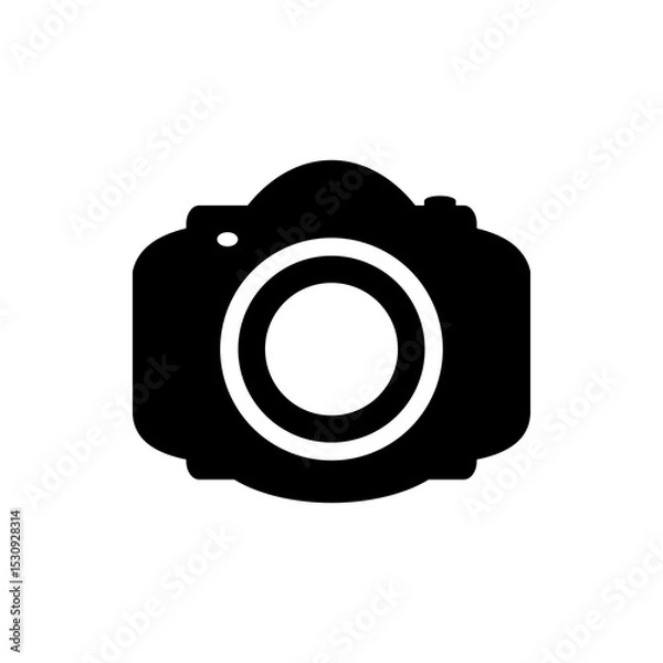 Obraz Camera icon on white background. Vector illustration.