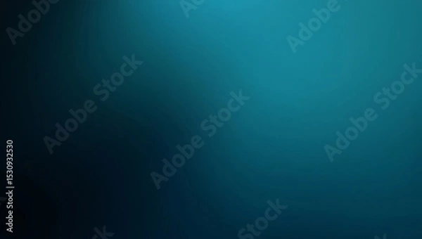 Fototapeta Abstract teal and dark blue gradient background texture