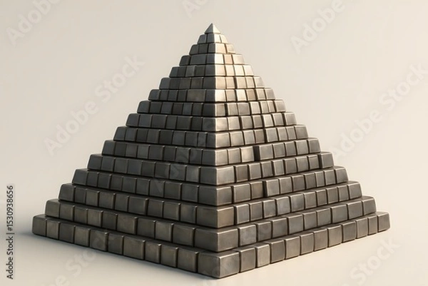 Fototapeta pyramid of gold cubes