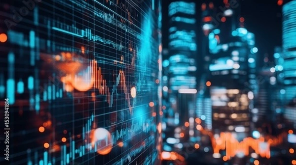 Obraz Investigate the impact of global economic events on investment markets.