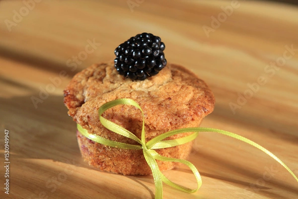 Obraz Muffins mit Brombeeren