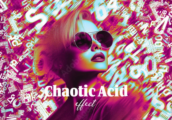 Obraz Chaotic Acid Blur Photo Effect