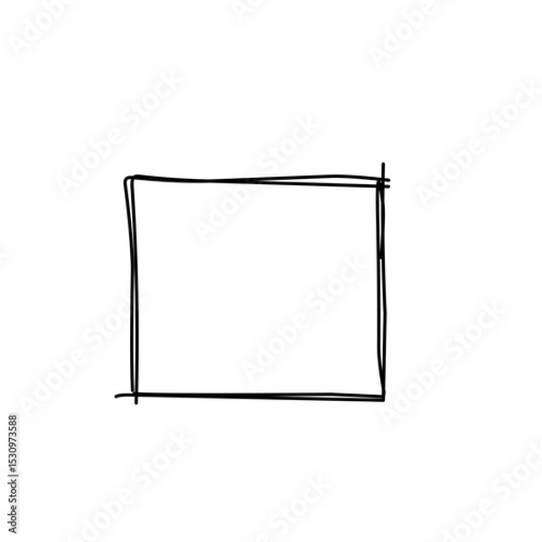 Fototapeta Hand Drawn Square frame