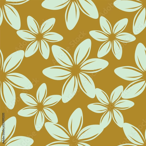 Obraz textile design with cute silhouette foliage pattern image
