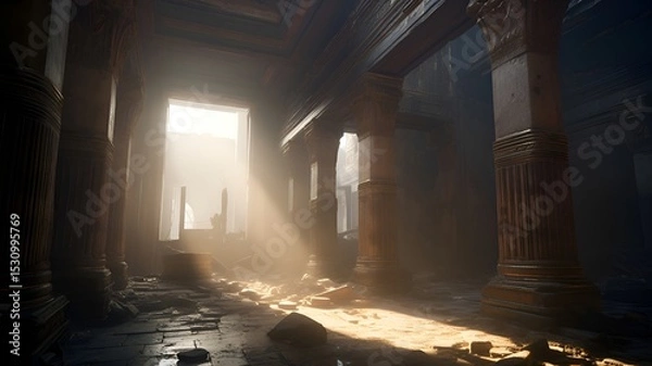 Fototapeta old abandoned building