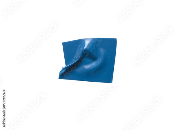 Fototapeta Realistic rubber blue tapes. Can be used as overlay elements for design projects. 