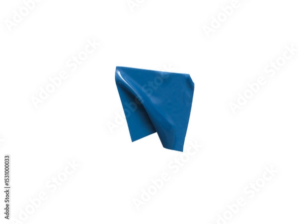 Fototapeta Realistic rubber blue tapes. Can be used as overlay elements for design projects. 