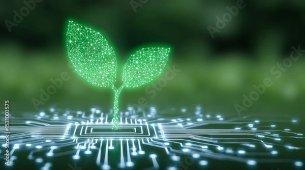 Obraz The future of farming lies in boosting crop yields with advanced computer and microchip technology, according to recent stock market trends