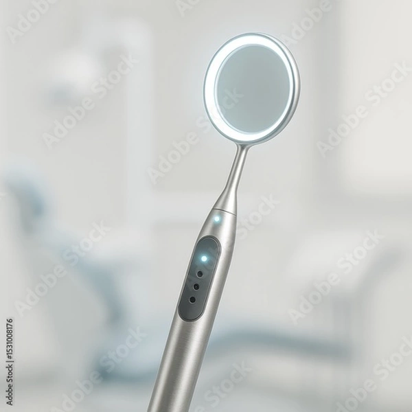 Obraz Innovative smart dental mirror enhances patient care with IoT technology in modern clinics