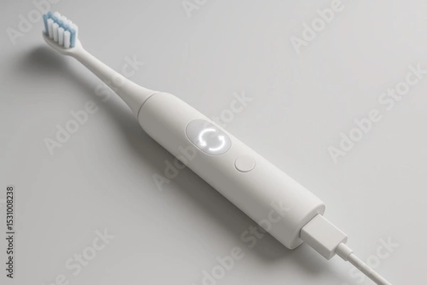 Obraz Innovative electric toothbrush designed for smart dental care using IoT technology