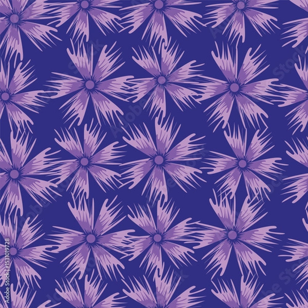 Obraz textile design with cute silhouette foliage pattern image
