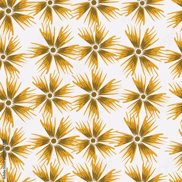 Obraz textile design with cute silhouette foliage pattern image
