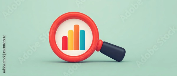 Fototapeta Analyzing market trends using data visualization tools business environment infographic minimalistic viewpoint insights on performance metrics