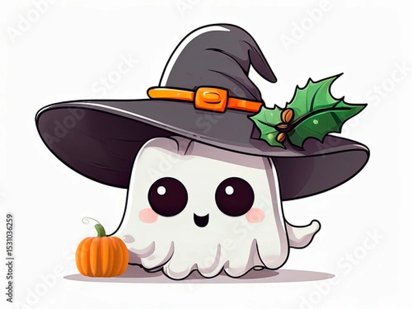 Fototapeta Mysterious Halloween Scene with Eerie Glow and Haunted Atmosphere