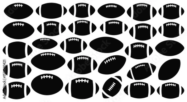 Obraz A Compilation Of American Football Images Sports Ball Imagery Showing The Game Art