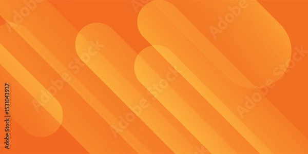 Obraz Abstract orange background with diagonal lines. Dynamic shapes composition.