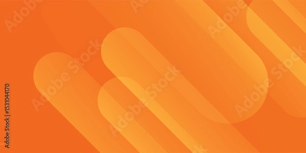 Fototapeta Abstract orange background with diagonal lines. Dynamic shapes composition. Vector Eps 10