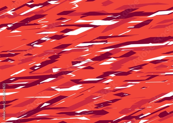 Fototapeta Minimalist background with abstract and irregular rough lines pattern. Abstract broken path pattern